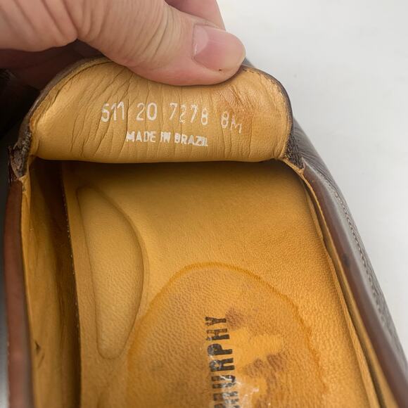 Johnston & Murphy Brown Leather Loafer Shoes Men\'s Size 8M Slip On Comfort main image 6